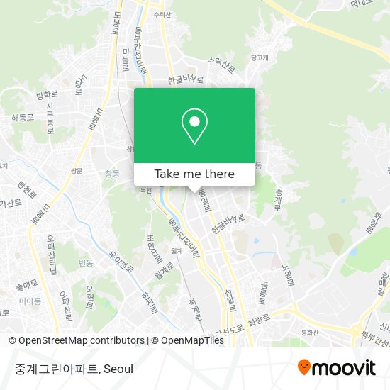 중계그린아파트 map