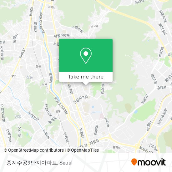 중계주공9단지아파트 map