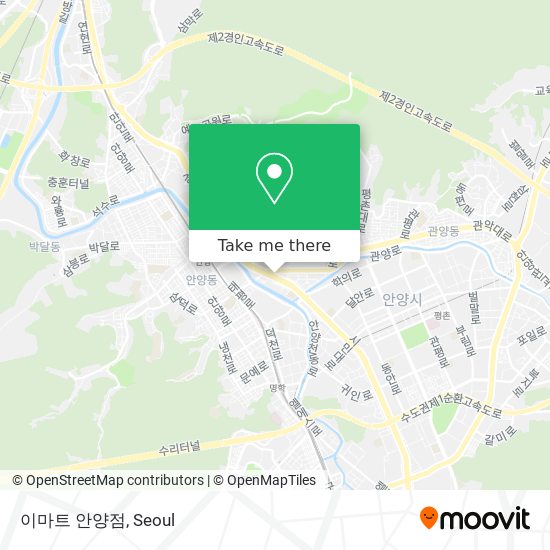 이마트 안양점 map