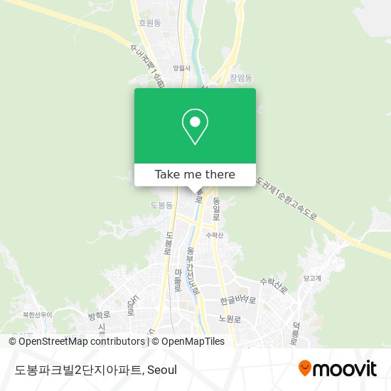 도봉파크빌2단지아파트 map
