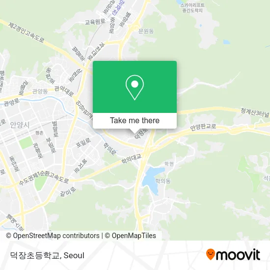 덕장초등학교 map