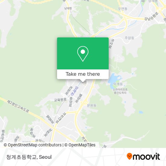 청계초등학교 map