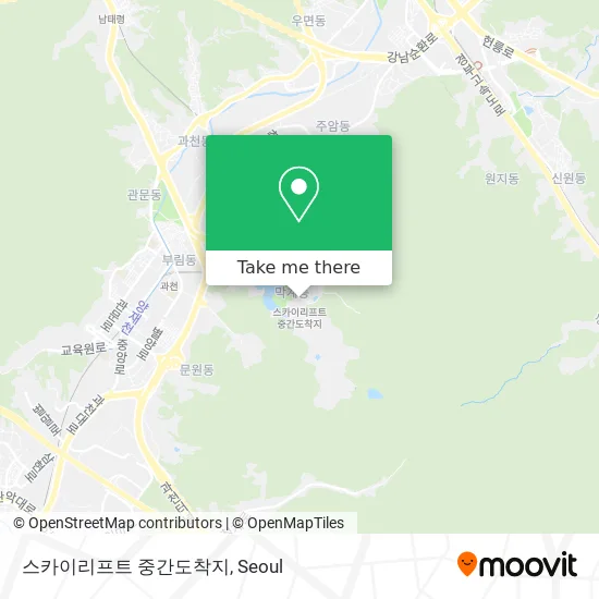 스카이리프트 중간도착지 map