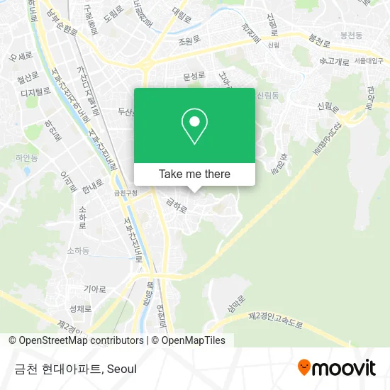 금천 현대아파트 map