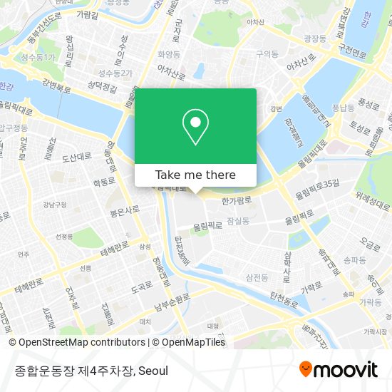 종합운동장 제4주차장 map