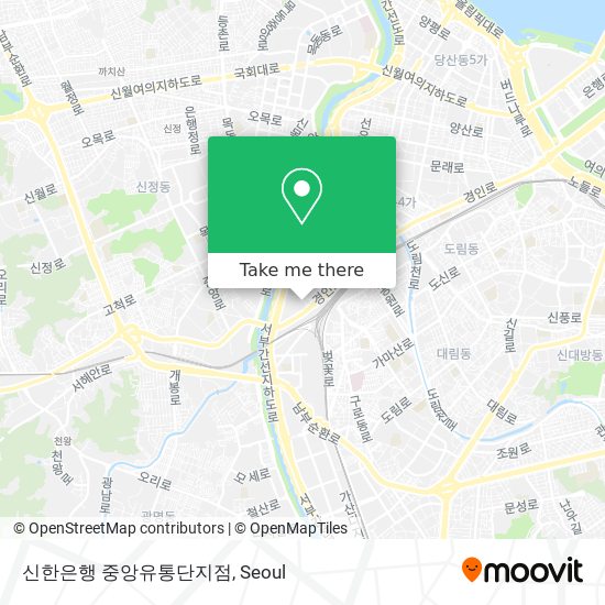 신한은행 중앙유통단지점 map