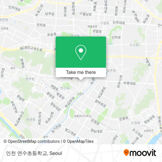 인천 연수초등학교 map