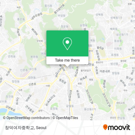 창덕여자중학교 map