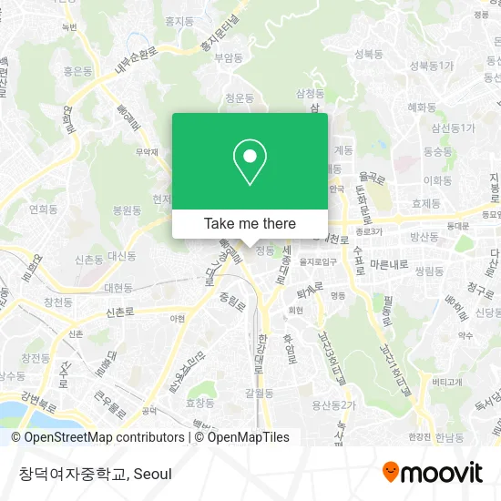창덕여자중학교 map