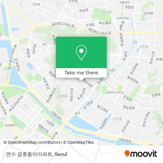 연수 금호동아아파트 map