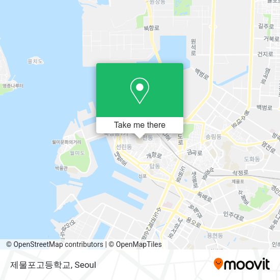 제물포고등학교 map