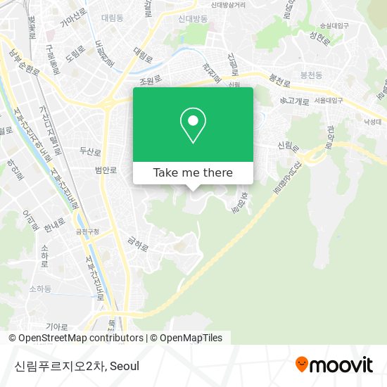 신림푸르지오2차 map