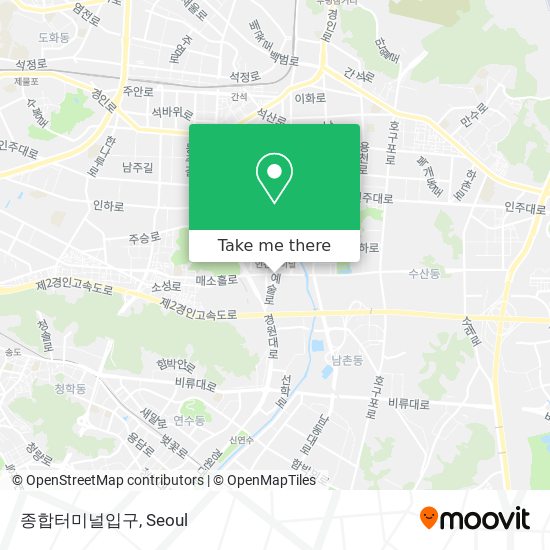 종합터미널입구 map
