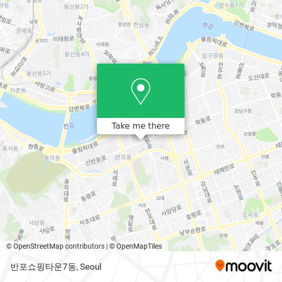 반포쇼핑타운7동 map