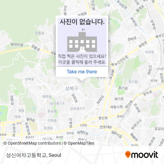 성신여자고등학교 map