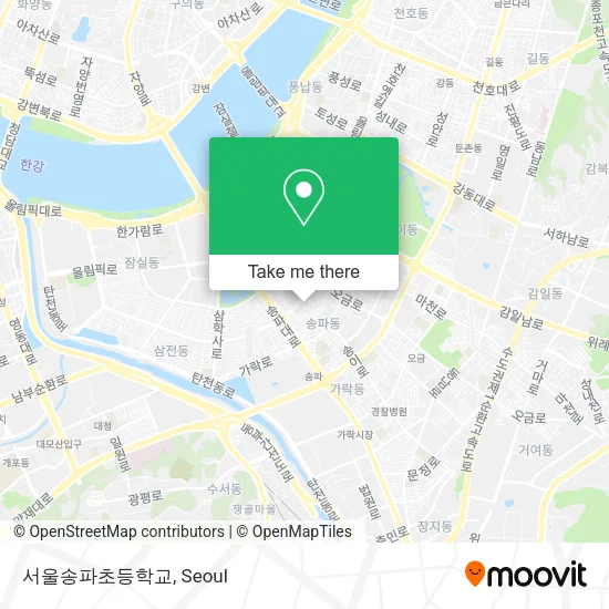 서울송파초등학교 map