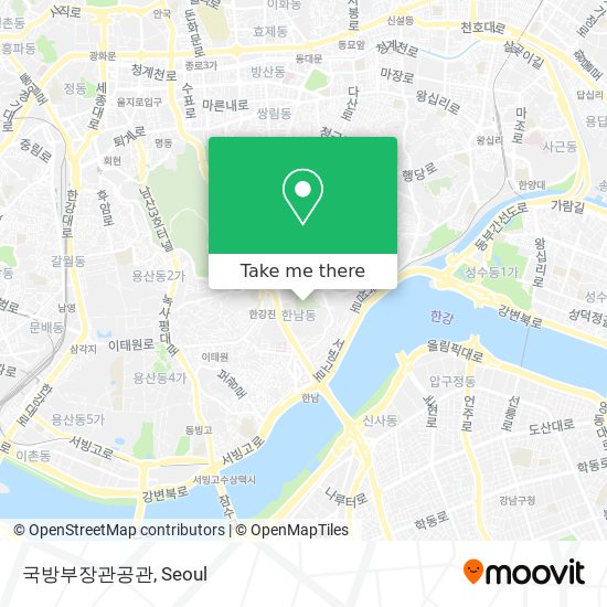 국방부장관공관 map