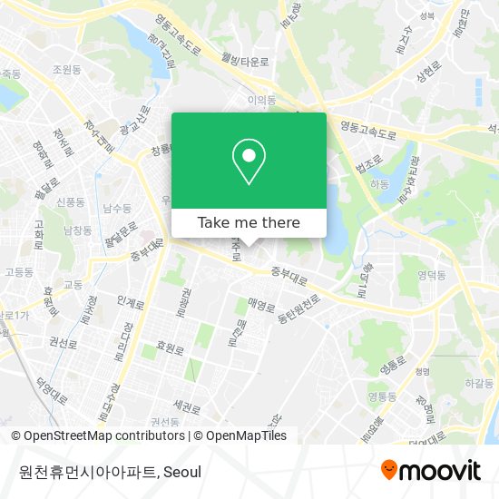 원천휴먼시아아파트 map