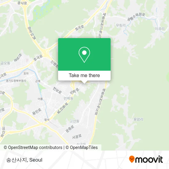 송산사지 map
