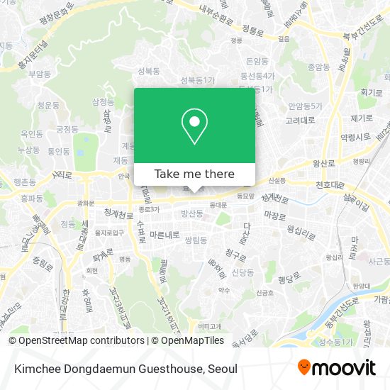 Kimchee Dongdaemun Guesthouse map