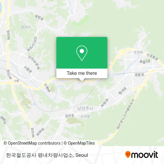 한국철도공사 평내차량사업소 map