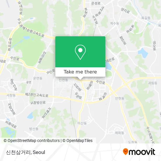 신천삼거리 map