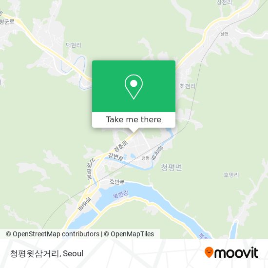 청평윗삼거리 map