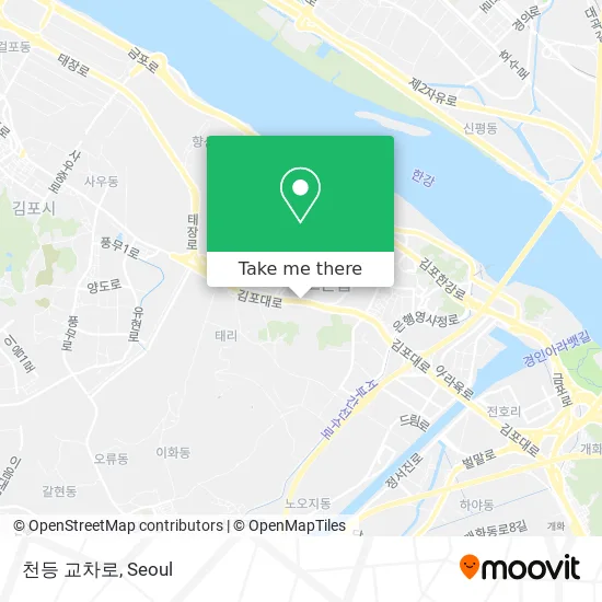천등 교차로 map