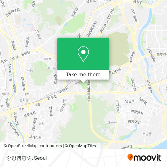 중랑캠핑숲 map