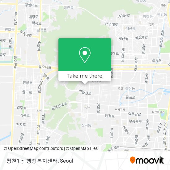 청천1동 행정복지센터 map