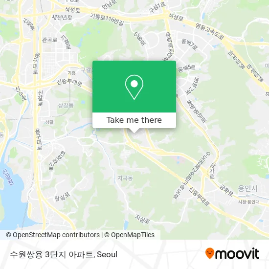 수원쌍용 3단지 아파트 map