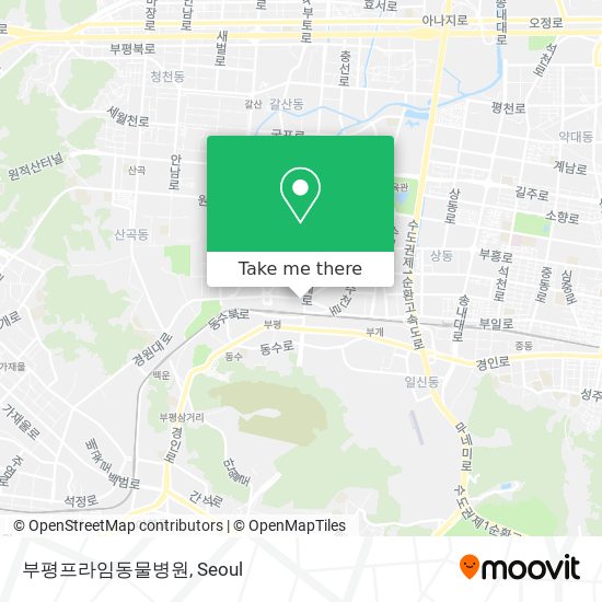 부평프라임동물병원 map