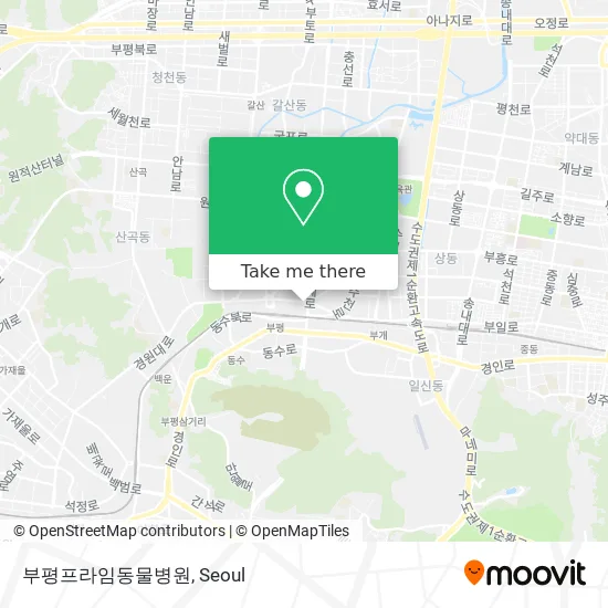 부평프라임동물병원 map