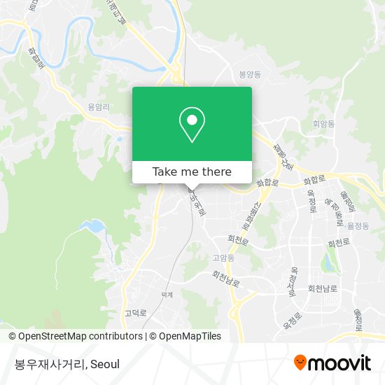 봉우재사거리 map