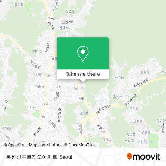 북한산푸르지오아파트 map