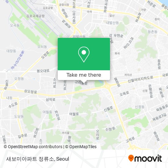 새보미아파트 정류소 map