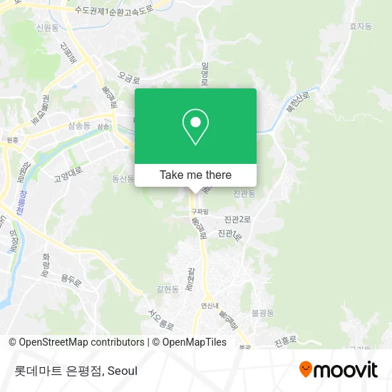 롯데마트 은평점 map