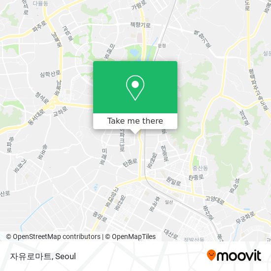 자유로마트 map