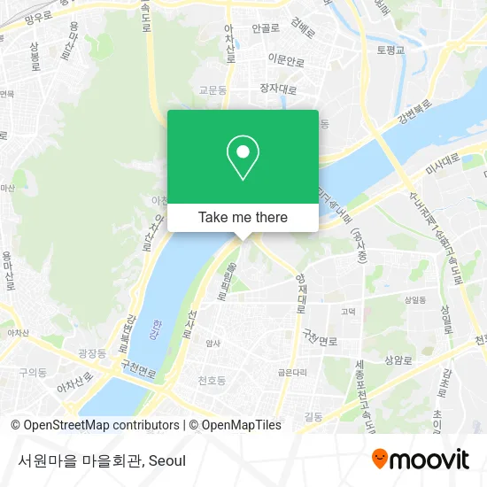 서원마을 마을회관 map
