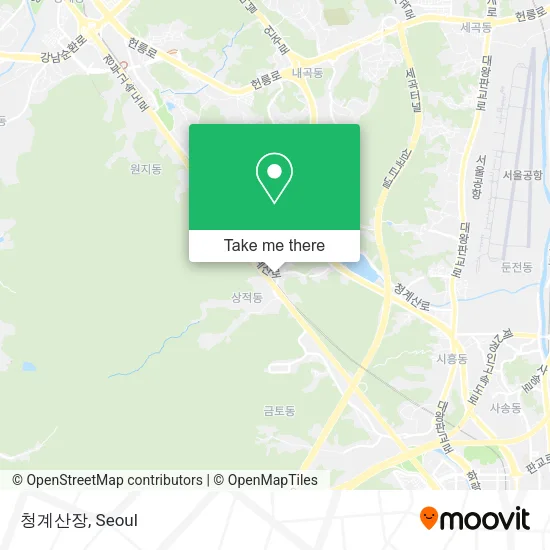 청계산장 map
