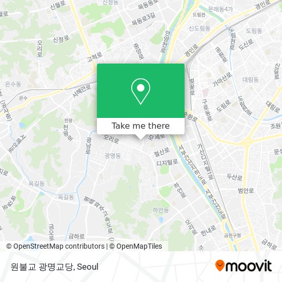 원불교 광명교당 map