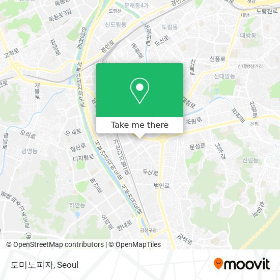 도미노피자 map