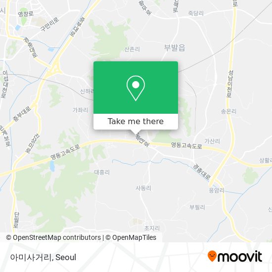 아미사거리 map