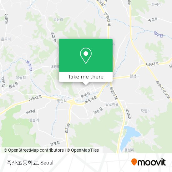 죽산초등학교 map