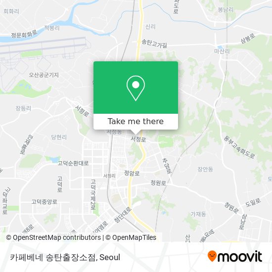 카페베네 송탄출장소점 map