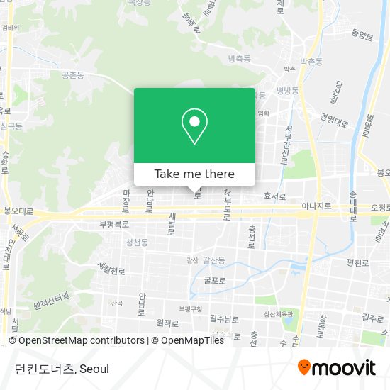 던킨도너츠 map
