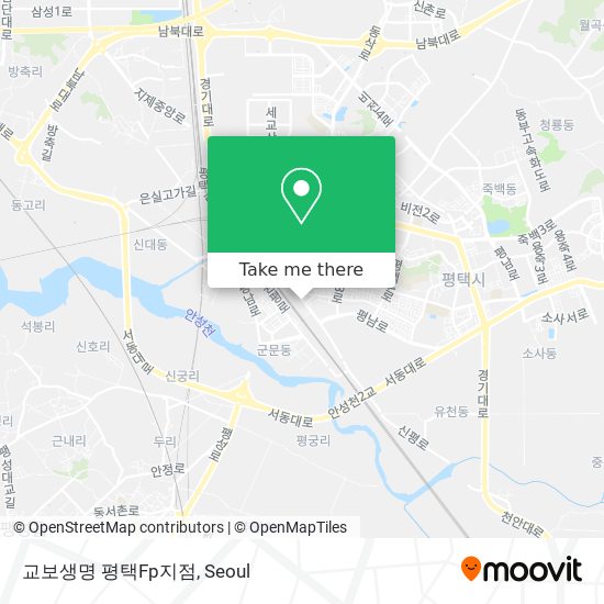 교보생명 평택Fp지점 map