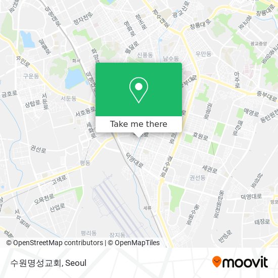 수원명성교회 map