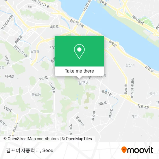 김포여자중학교 map