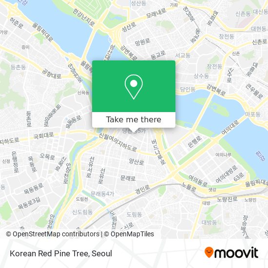 Korean Red Pine Tree map